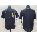 New York Mets Blank Black Cool Base Stitched Jersey