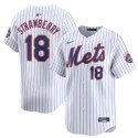 New York Mets #18 Darryl Strawberry White 2024 Home Limited Stitched Jersey
