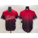 San Francisco 49ers Blank Red Black With Patch Cool Base Stitched Jersey