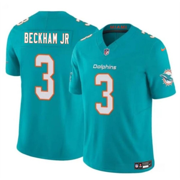 Miami Dolphins #3 Odell Beckham Jr Aqua 2023 F.U.S.E Vapor Limited Stitched Jersey