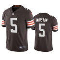 Cleveland Browns #5 Jameis Winston Brown Vapor Limited Stitched Jersey