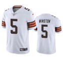 Cleveland Browns #5 Jameis Winston White Vapor Limited Stitched Jersey