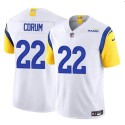 Los Angeles Rams #22 Blake Corum White 2024 Draft F.U.S.E. Vapor Untouchable Stitched Jersey