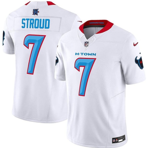 Houston Texans #7 C.J. Stroud White 2024 F.U.S.E. Limited Stitched Jersey Houston Texans #7 C.J. Stroud White 2024 F.U.S.E. Limited Stitched Jersey