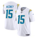 Los Angeles Chargers #15 Ladd McConkey White 2024 Draft Vapor Limited Stitched Jersey