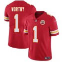 Kansas City Chiefs #1 Xavier Worthy Red 2024 Draft Vapor Untouchable Limited Stitched Jersey