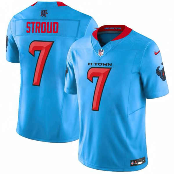 Houston Texans Custom Blue 2024 Vapor F.U.S.E. Limited Stitched Jersey Houston Texans Custom Blue 2024 Vapor F.U.S.E. Limited Stitched Jersey