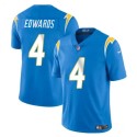Los Angeles Chargers #4 Gus Edwards Light Blue Vapor Limited Stitched Jersey