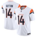 Denver Broncos #14 Courtland Sutton White 2024 F.U.S.E. Vapor Limited Stitched Jersey