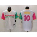 San Diego Padres #10 Jurickson Profar White City Connect Cool Base Stitched Jersey