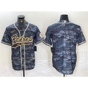 San Diego Padres Blank Gray Camo Cool Base Stitched Jersey