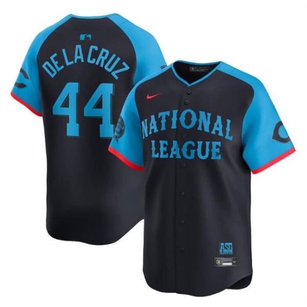 National League #44 Elly De La Cruz Navy 2024 All-Star Limited Stitched Jersey