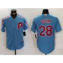 Philadelphia Phillies #28 Alec Bohm Blue Cool Base Stitched Jersey
