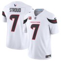 Houston Texans #7 C.J. Stroud White 2024 Draft Vapor F.U.S.E. With 2-Star C Patch Limited Stitched Jersey Houston Texans #7 C.J. Stroud White 2024 Draft Vapor F.U.S.E. With 2-Star C Patch Limited Stitched Jersey