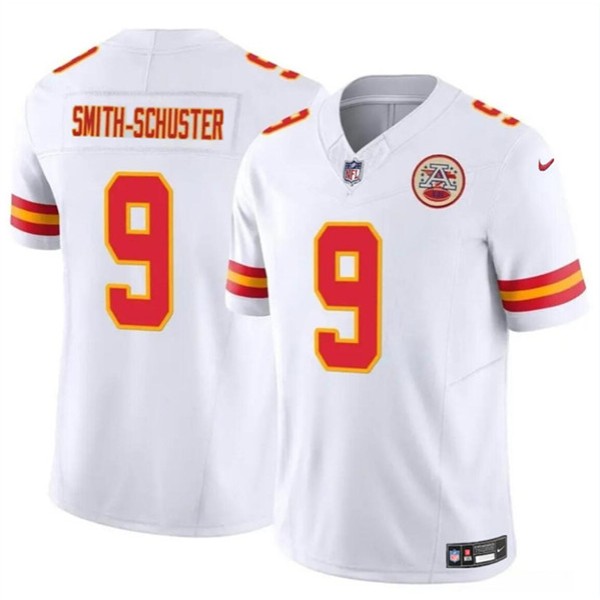 Kansas City Chiefs #9 JuJu Smith-Schuster White 2023 F.U.S.E. Vapor Untouchable Limited Stitched Jersey