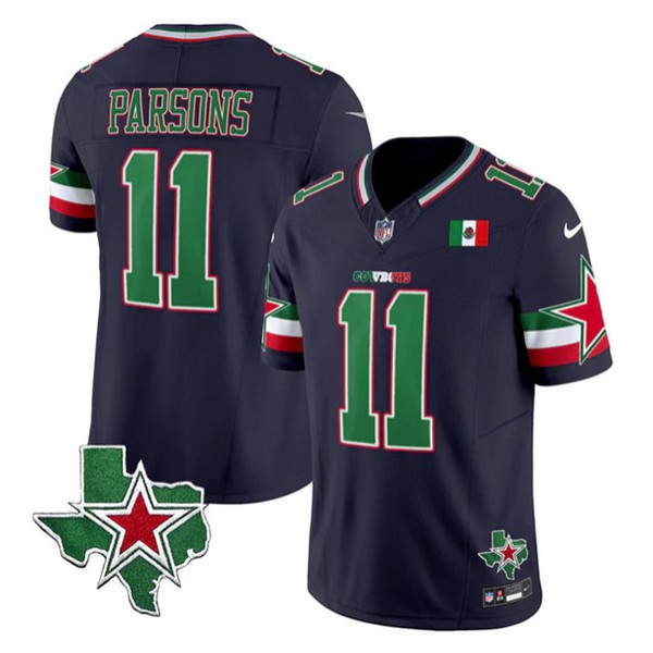 Dallas Cowboys #11 Micah Parsons Navy 2024 F.U.S.E. Mexico Vapor Untouchable Limited Stitched Jersey