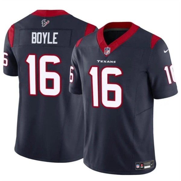 Houston Texans #16 Tim Boyle Navy 2024 F.U.S.E Vapor Untouchable Stitched Jersey Houston Texans #16 Tim Boyle Navy 2024 F.U.S.E Vapor Untouchable Stitched Jersey