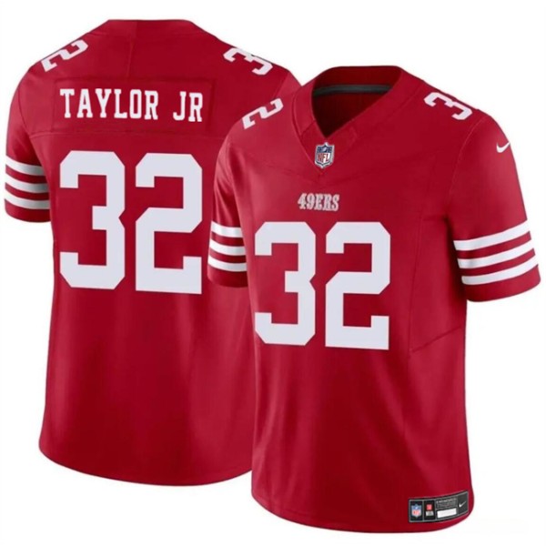 San Francisco 49ers #32 Patrick Taylor Jr Red 2024 F.U.S.E. Vapor Untouchable Limited Stitched Jersey