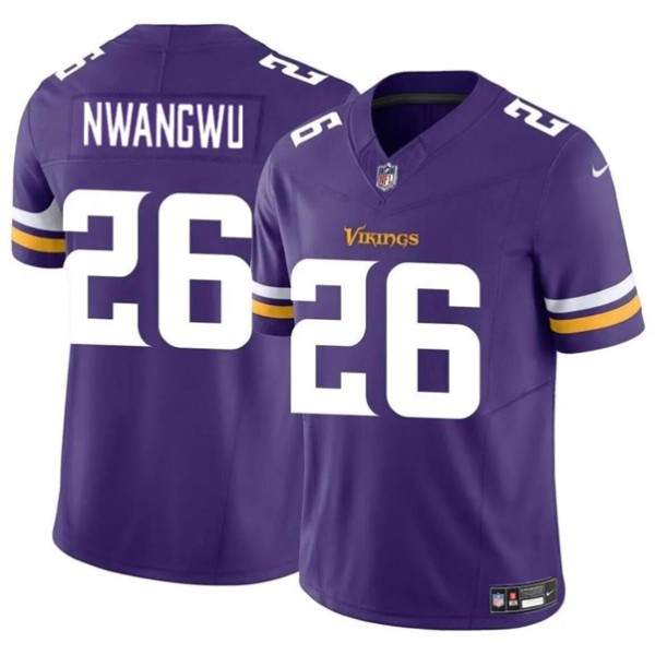 Minnesota Vikings #26 Kene Nwangwu Purple 2023 F.U.S.E. Vapor Untouchable Limited Stitched Jersey