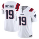 New England Patriots #19 Joe Milton III White 2023 F.U.S.E. Vapor Limited Stitched Jersey