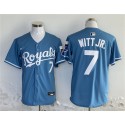Kansas City Royals #7 Bobby Witt Jr. Blue 2024 Limited Stitched Jersey