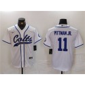 Indianapolis Colts #11 Michael Pittman Jr. White Cool Base Stitched Jersey