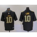 Green Bay Packers #10 Jordan Love Black Fashion Vapor Limited Stitched Jersey