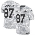 Detroit Lions #87 Sam LaPorta Arctic Camo 2024 F.U.S.E. Salute To Service Limited Stitched Jersey