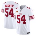 San Francisco 49ers #54 Fred Warner White 2024 F.U.S.E. With 4-Star C Patch Vapor Untouchable Limited Stitched Jersey