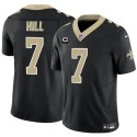New Orleans Saints #7 Taysom Hill Black 2024 F.U.S.E. With 1-Star C Patch Vapor Limited Stitched Jersey