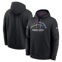 Los Angeles Chargers Black 2024 Crucial Catch Club Pullover Hoodie
