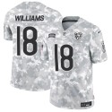 Chicago Bears #18 Caleb Williams 2024 F.U.S.E Arctic Camo Salute To Service Limited Stitched Jersey