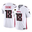 Atlanta Falcons #18 Kirk Cousins White 2024 F.U.S.E With 4-Star C Patch Vapor Untouchable Limited Stitched Jersey