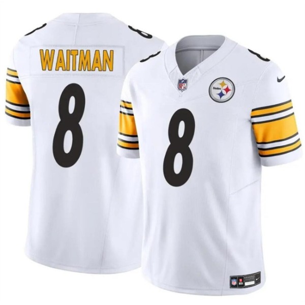 Pittsburgh Steelers #8 Corliss Waitman White 2024 F.U.S.E. Alternate Vapor Untouchable Limited Stitched Jersey