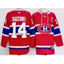 Montreal Canadiens #14 Nick Suzuki Red 2024-25 Stitched Jersey