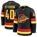 Vancouver Canucks Custom Black 2024-25 With A Patch Alternate Stitched Jersey