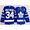Toronto Maple Leafs #34 Auston Matthews Blue 2024-25 With C Patch Stitched Jersey