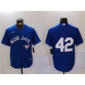Toronto Blue Jays #42 Jackie Robinson Blue Cool Base Stitched Jersey