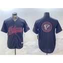Atlanta Falcons Team Big Logo Black With Patch Cool Base Stitched Jersey