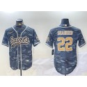 New Orleans Saints #22 Rashid Shaheed Gray Camo With Patch Cool Base Stitched Jersey