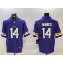 Minnesota Vikings #14 Sam Darnold Purple Vapor Untouchable Limited Stitched Jersey