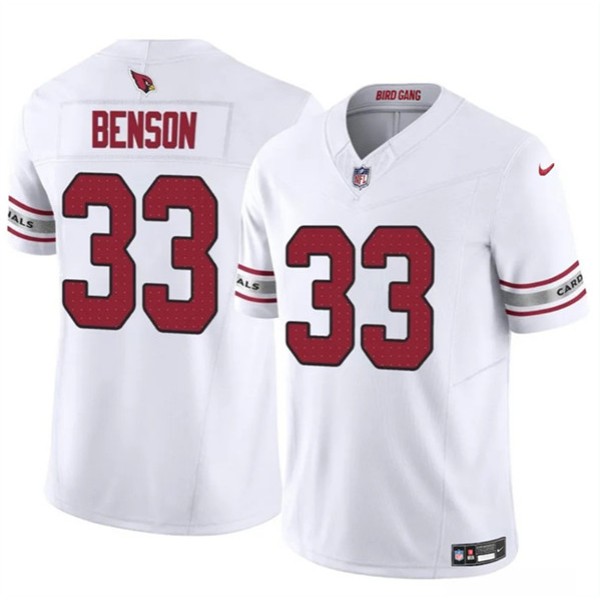 Arizona Cardinals #33 Trey Benson White 2024 F.U.S.E. Vapor Untouchable Limited Stitched Jersey