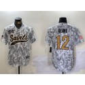 New Orleans Saints #12 Chris Olave 2024 Arctic Camo Salute To Service Stitched Jersey