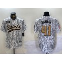 New Orleans Saints #41 Alvin Kamara 2024 Arctic Camo Salute To Service Stitched Jersey