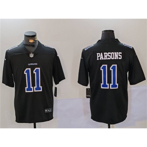 Dallas Cowboys #11 Micah Parsons Black Throwback Vapor Untouchable Limited Stitched Jersey