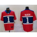 New York Giants #1 Malik Nabers Red 2024 F.U.S.E. Vapor Untouchable Limited Stitched Jersey