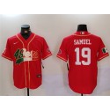 San Francisco 49ers #19 Deebo Samuel Red Mexico With Patch Stitched Jersey