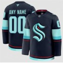 Seattle Kraken Custom Navy 2024-25 Home Stitched Jersey