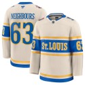 St. Louis Blues #63 Jake Neighbours Cream 2024-25 Winter Classic Stitched Jersey
