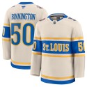 St. Louis Blues #50 Jordan Binnington Cream 2024-25 Winter Classic Stitched Jersey